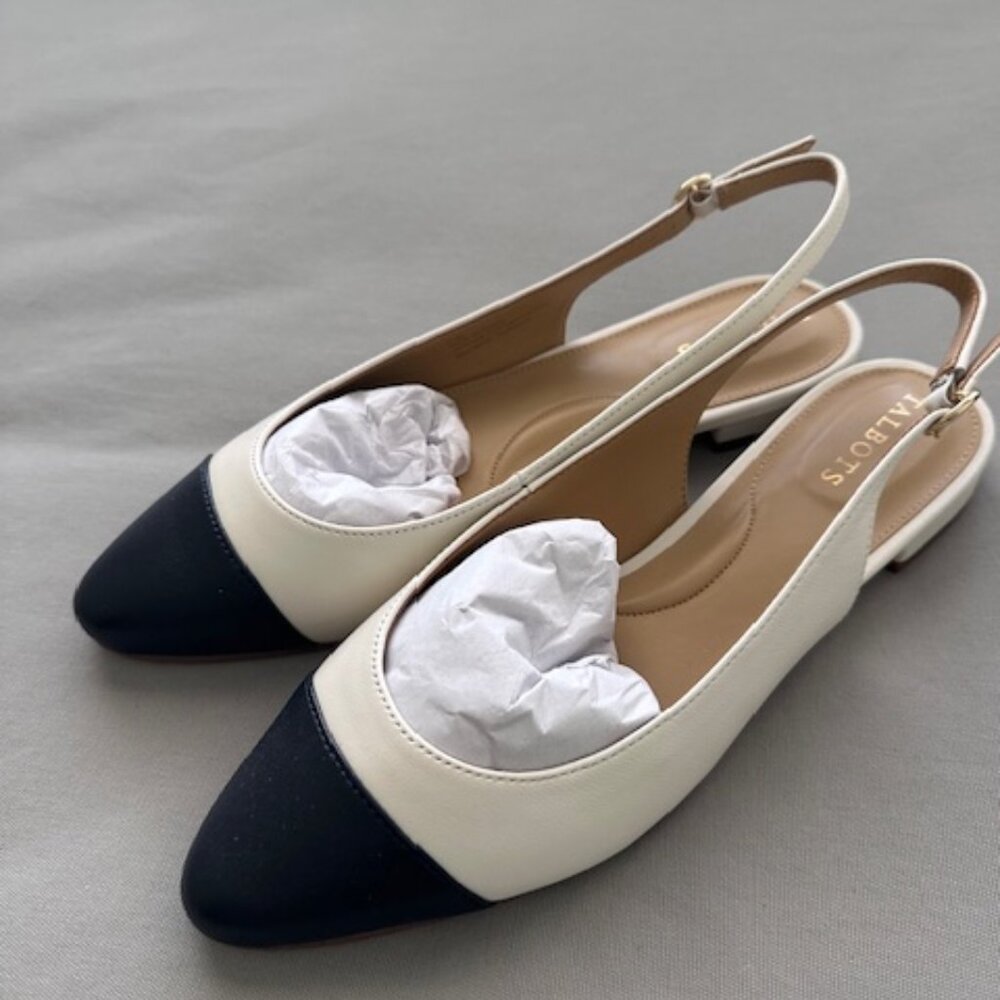 Talbots Slingback Leather Flats